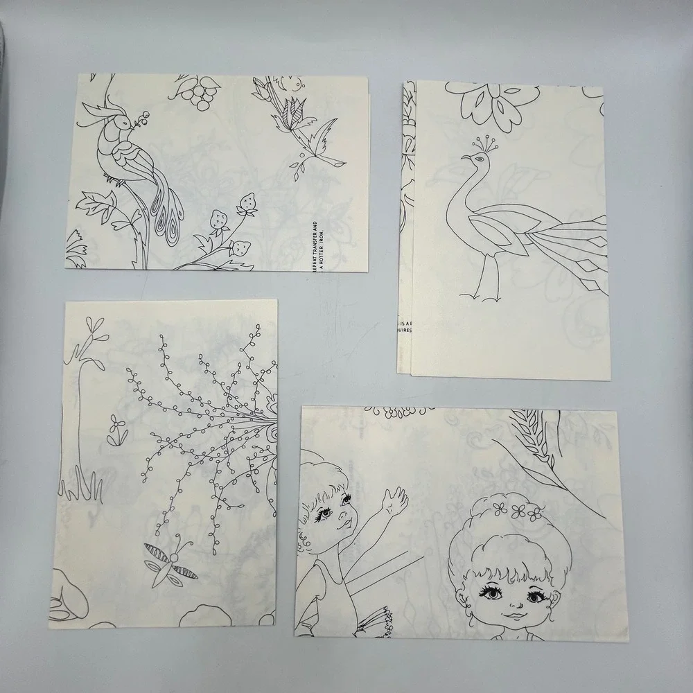 Lucille Merrell Graham Creative Machine Embroidery Books Vol 1-3 Transfer Sheets